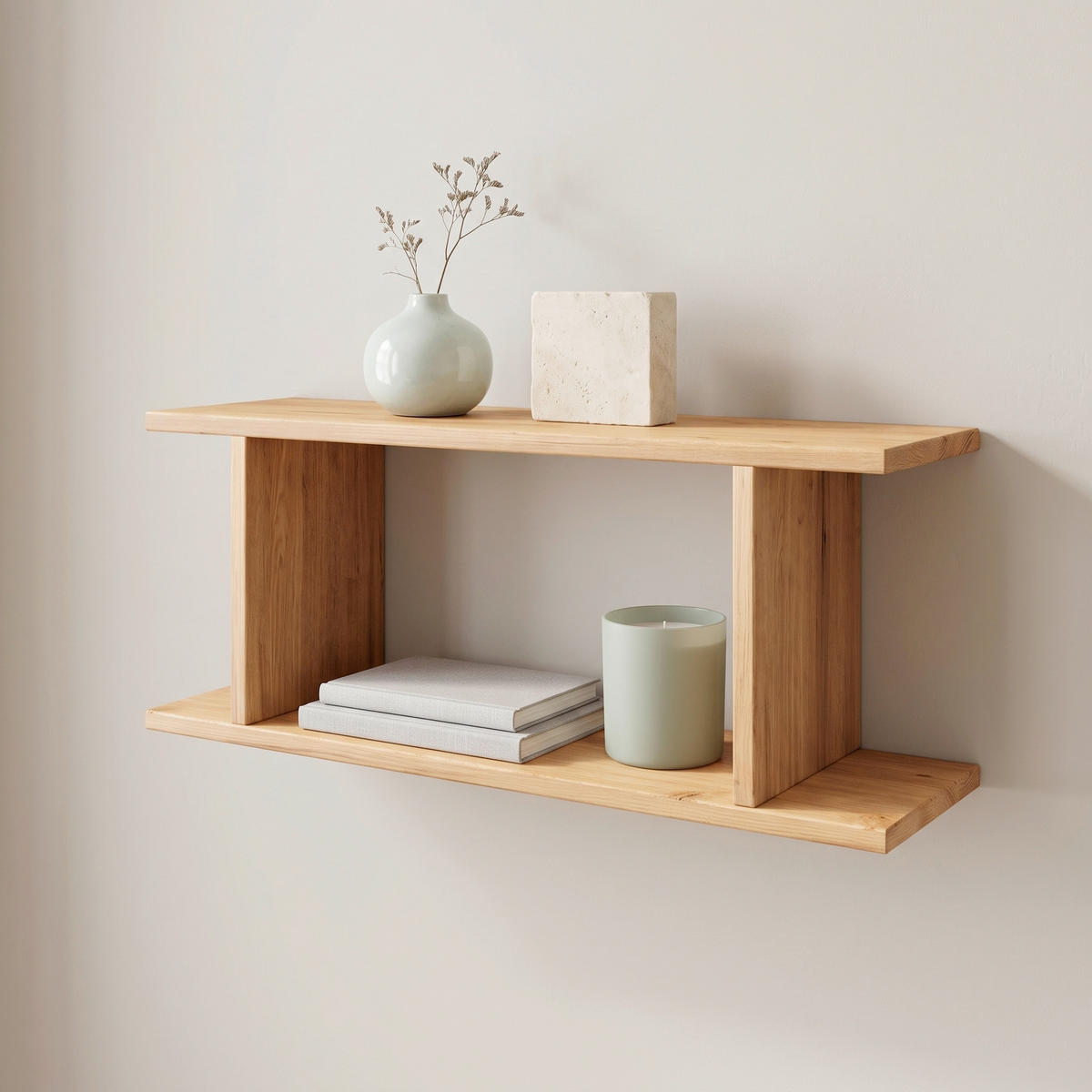 WANDREGAL  - Honigeiche, Design, Holzwerkstoff (80/28/19,7cm) - MID.YOU