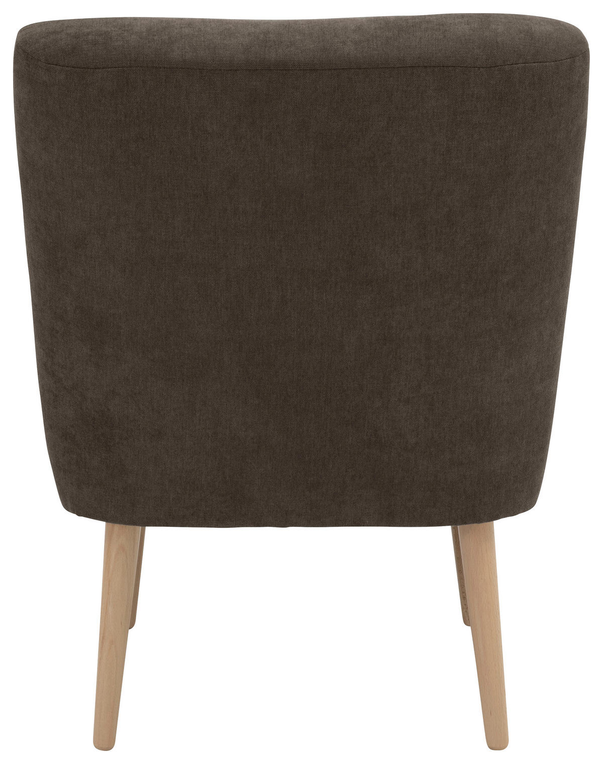 SESSEL in Flachgewebe Dunkelbraun  - Dunkelbraun/Buchefarben, Design, Holz/Textil (58/78/68cm) - Max Winzer