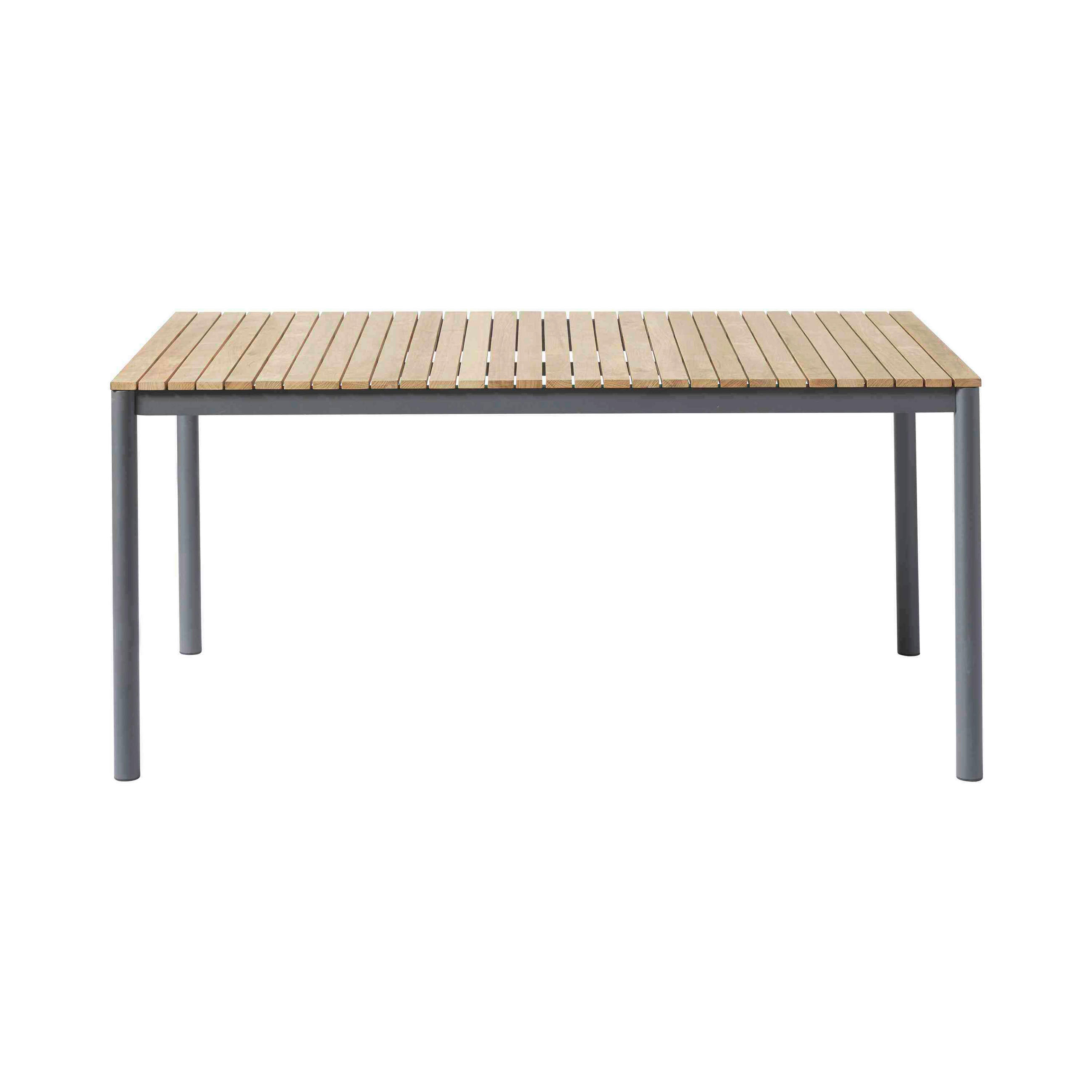 GARTENTISCH 167,5/100/74 cm  - Anthrazit/Teakfarben, KONVENTIONELL, Holz/Metall (167,5/100/74cm) - Gardenson