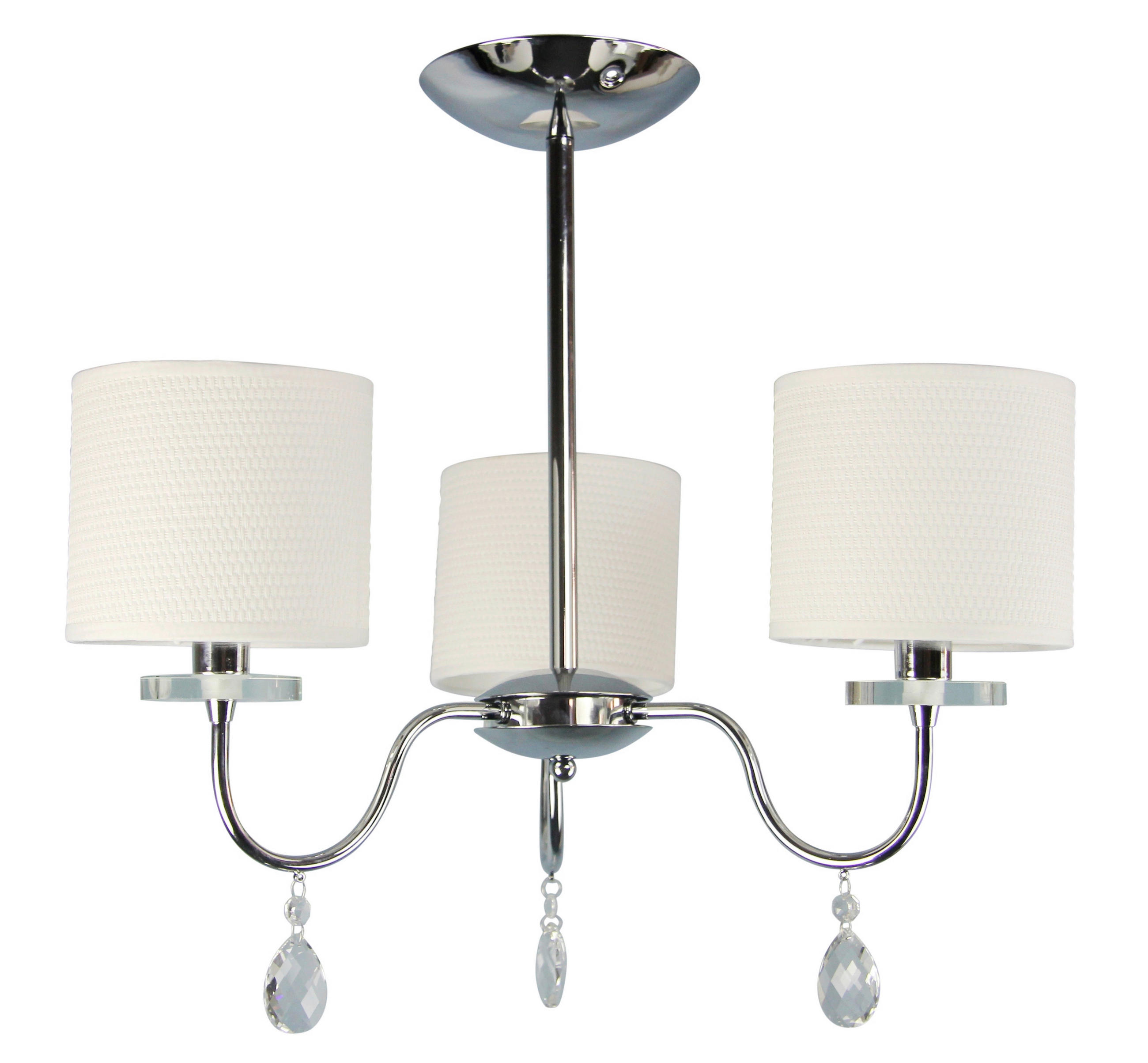 PENDELLEUCHTE 58/58/56 cm  - Chromfarben, KONVENTIONELL, Kunststoff/Metall (58/58/56cm)