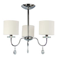 PENDELLEUCHTE 58/58/56 cm  - Chromfarben, KONVENTIONELL, Kunststoff/Metall (58/58/56cm)