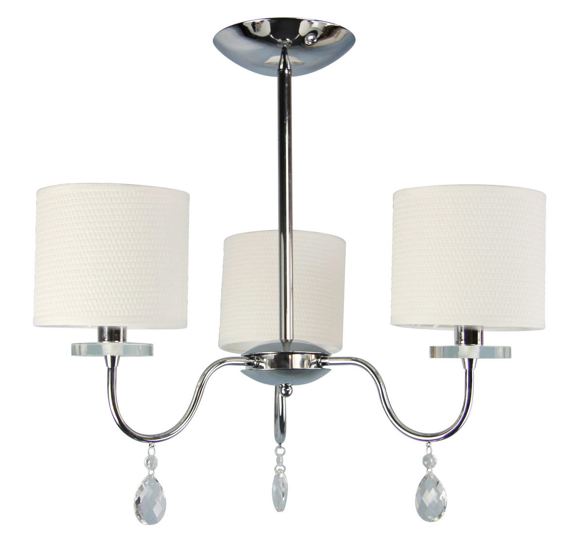 PENDELLEUCHTE 58/58/56 cm  - Chromfarben, KONVENTIONELL, Kunststoff/Metall (58/58/56cm)