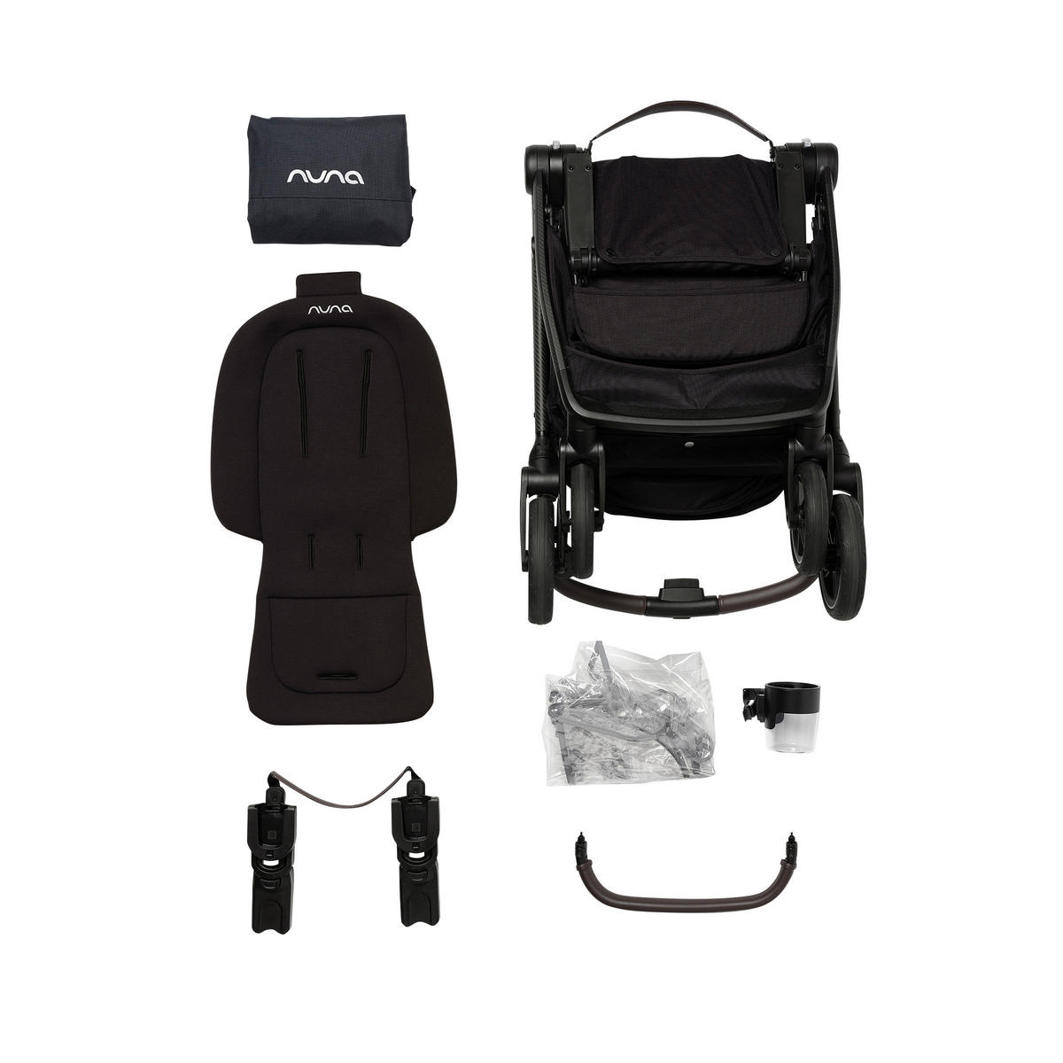 KINDERWAGEN Swiv  - Schwarz, Basics, Textil/Metall (94/54/103cm) - Nuna