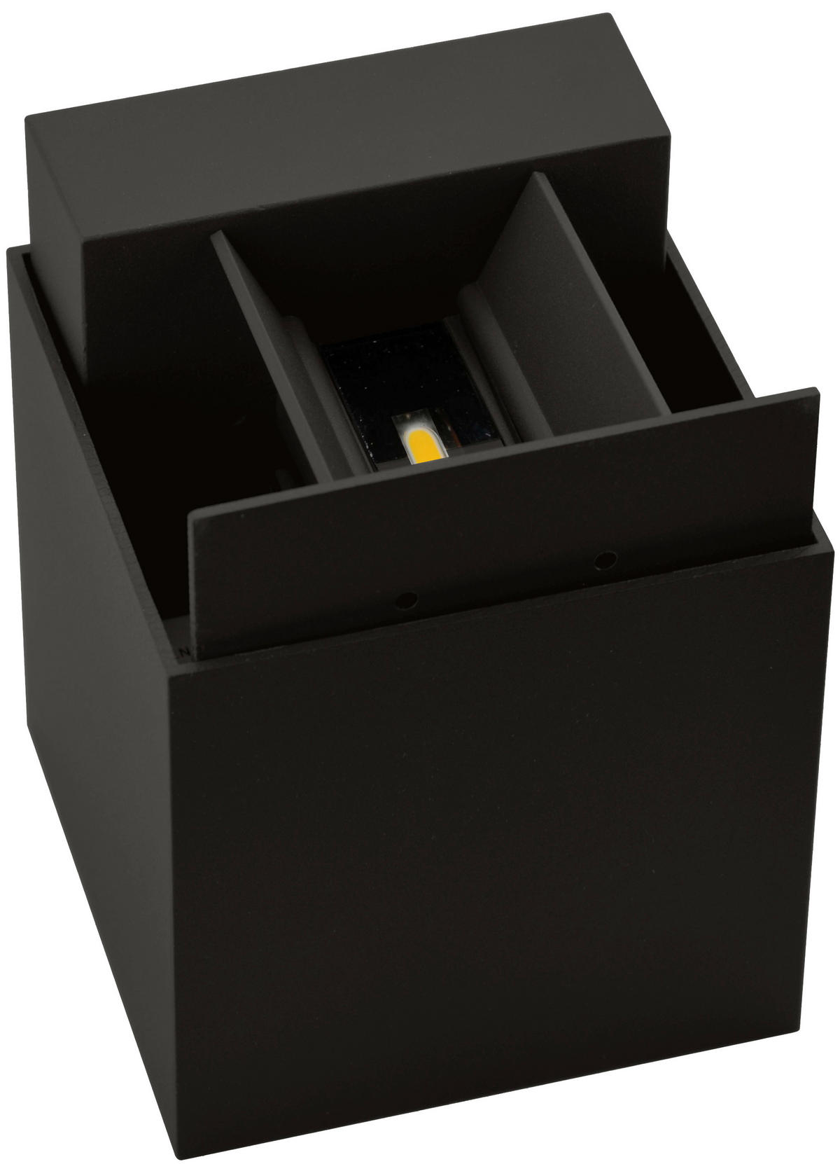 AUßENWANDLEUCHTE Qube 11,2/11,2/11,2 cm   - Anthrazit, Design, Metall (11,2/11,2/11,2cm)
