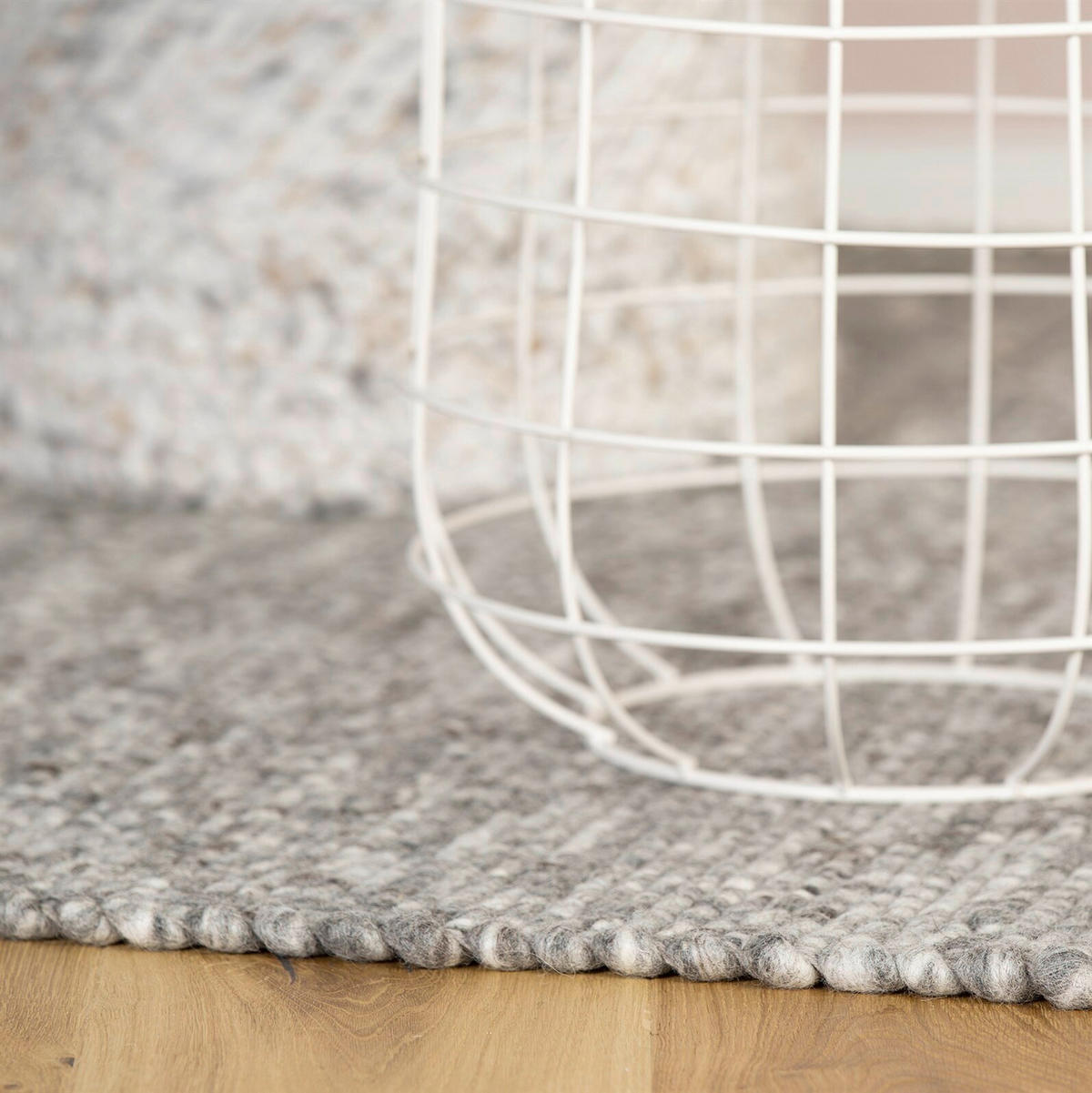 FLACHWEBETEPPICH 120/170 cm Silberfarben  - Silberfarben, Basics, Textil (120/170cm) - Kayoom