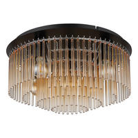 DECKENLEUCHTE GORLEY 50/25 cm   - Klar/Chromfarben, Basics, Glas/Metall (50/25cm) - Globo