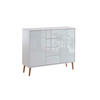 KOMMODE Mailand Typ 11 + HF  in 105,5/86/33 cm  - Weiß Hochglanz/Weiß, MODERN, Holz/Holzwerkstoff (105,5/86/33cm) - MID.YOU