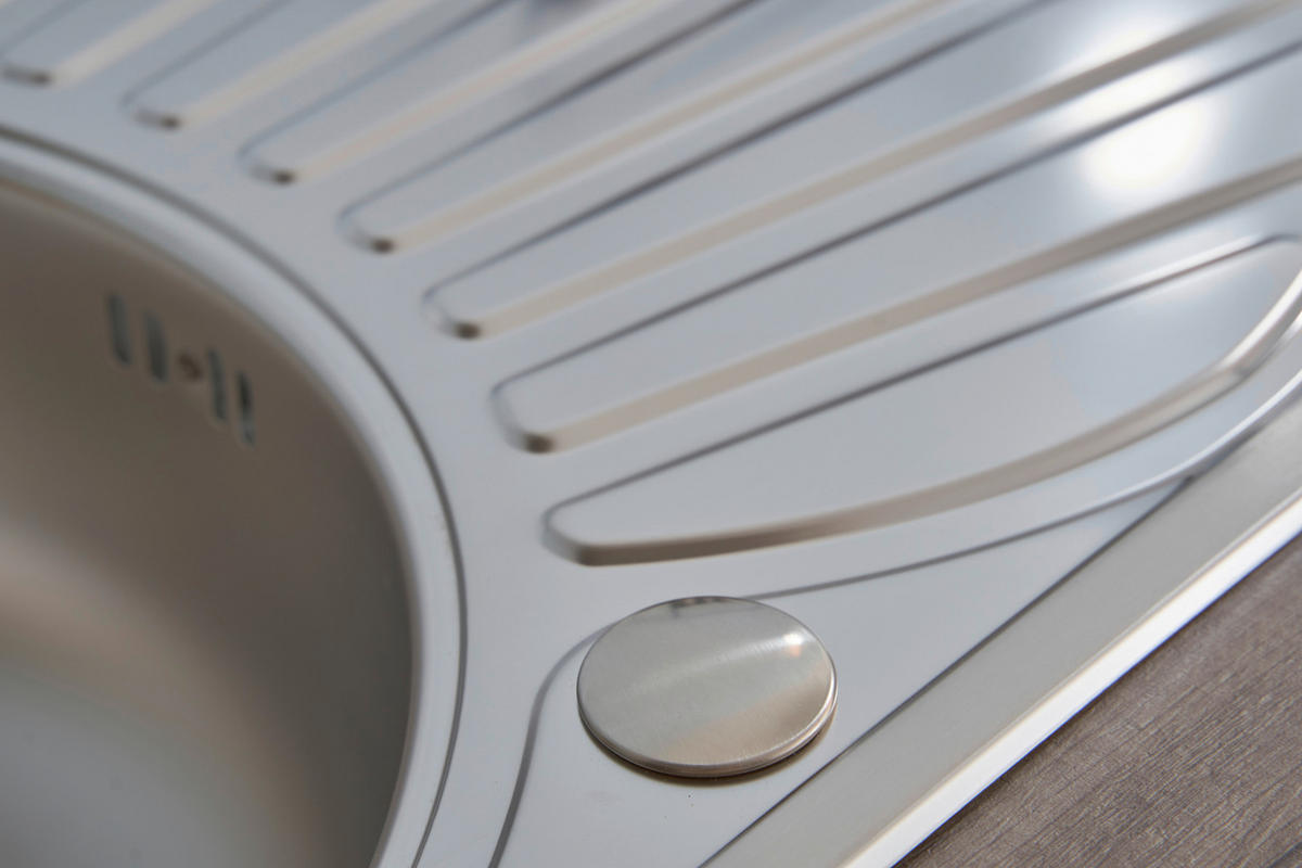 SPÜLE 1720CANSAS77X48  - Edelstahlfarben, Trend, Metall (77/20/48cm) - Respekta