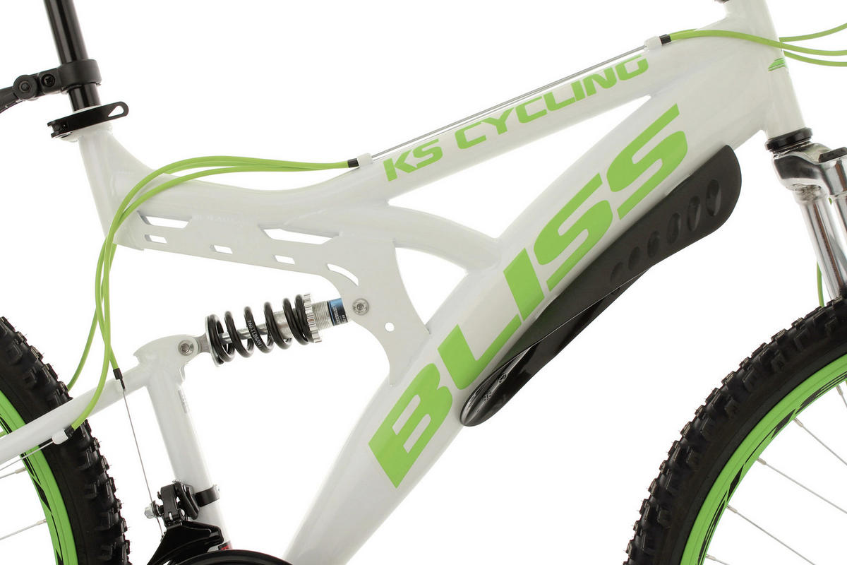 MOUNTAINBIKE 26 Zoll  - Weiß/Grün, Basics, Metall (180/70/80cm) - KS Cycling