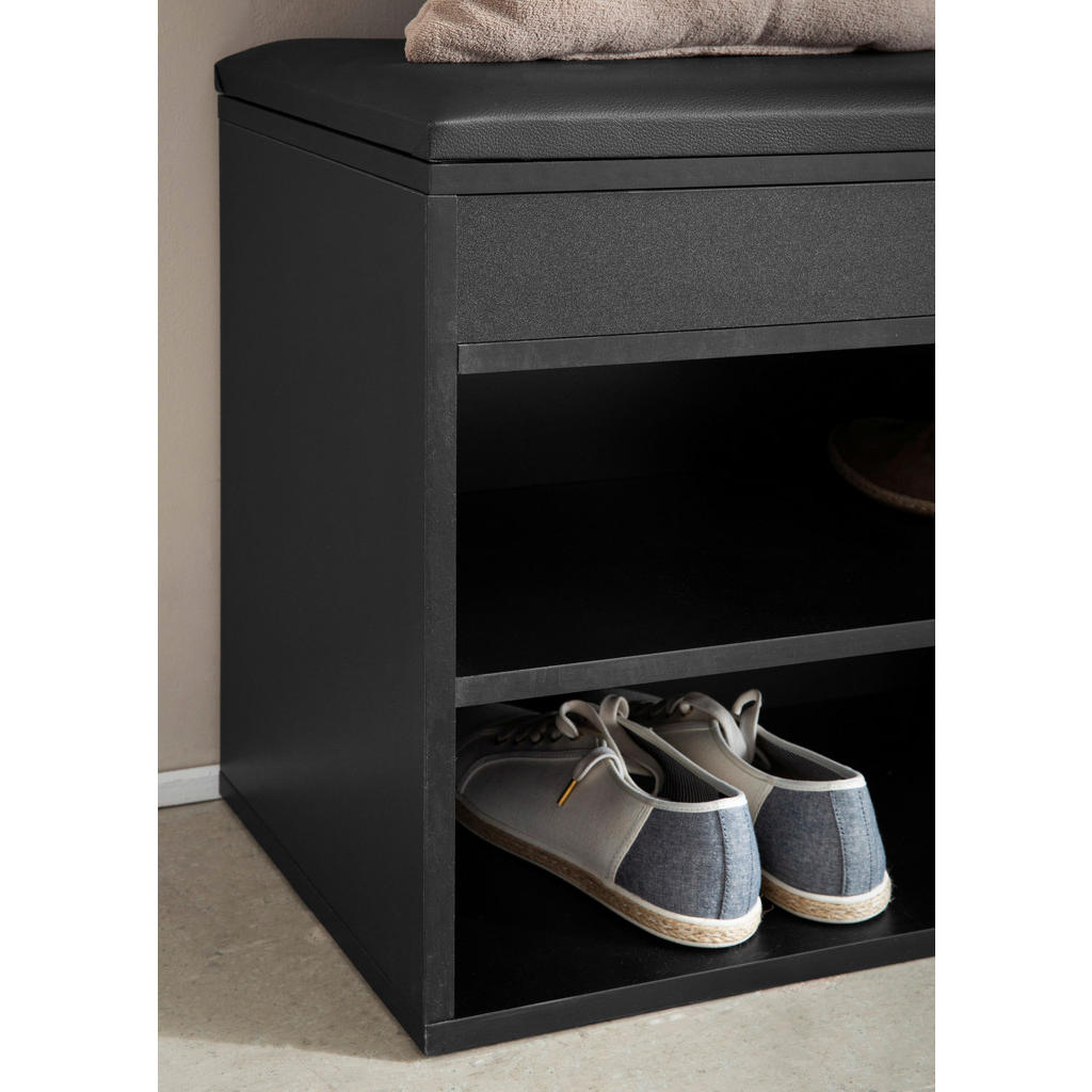 Thumbnail - Livetastic Schuhregal, Schwarz, Holzwerkstoff, 1 Fächer, 104x51x32 cm, Garderobe