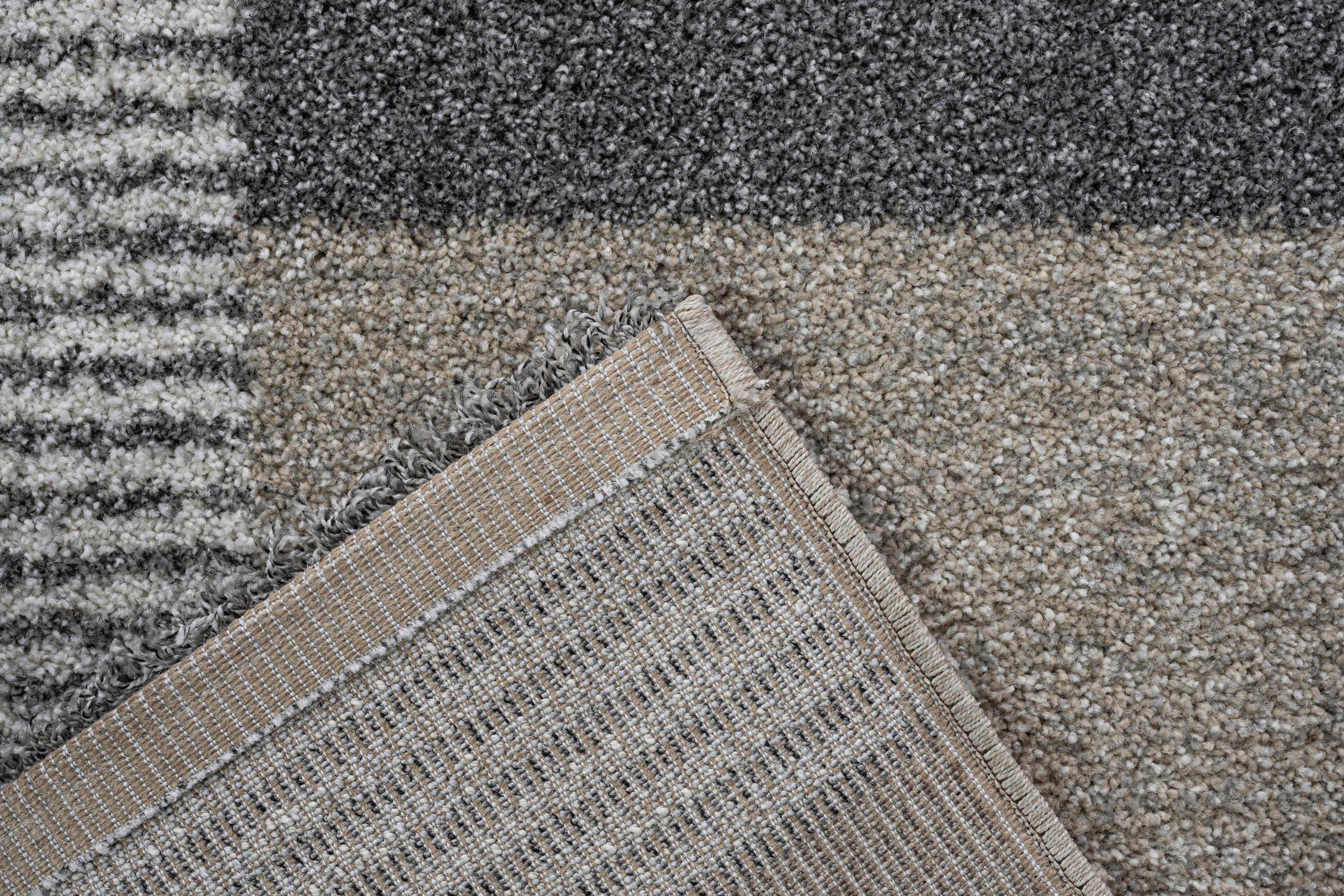 WEBTEPPICH 200/290 cm Mehari Creme, Grau, Dunkelgrau  - Dunkelgrau/Creme, KONVENTIONELL, Kunststoff/Textil (200/290cm) - Novel