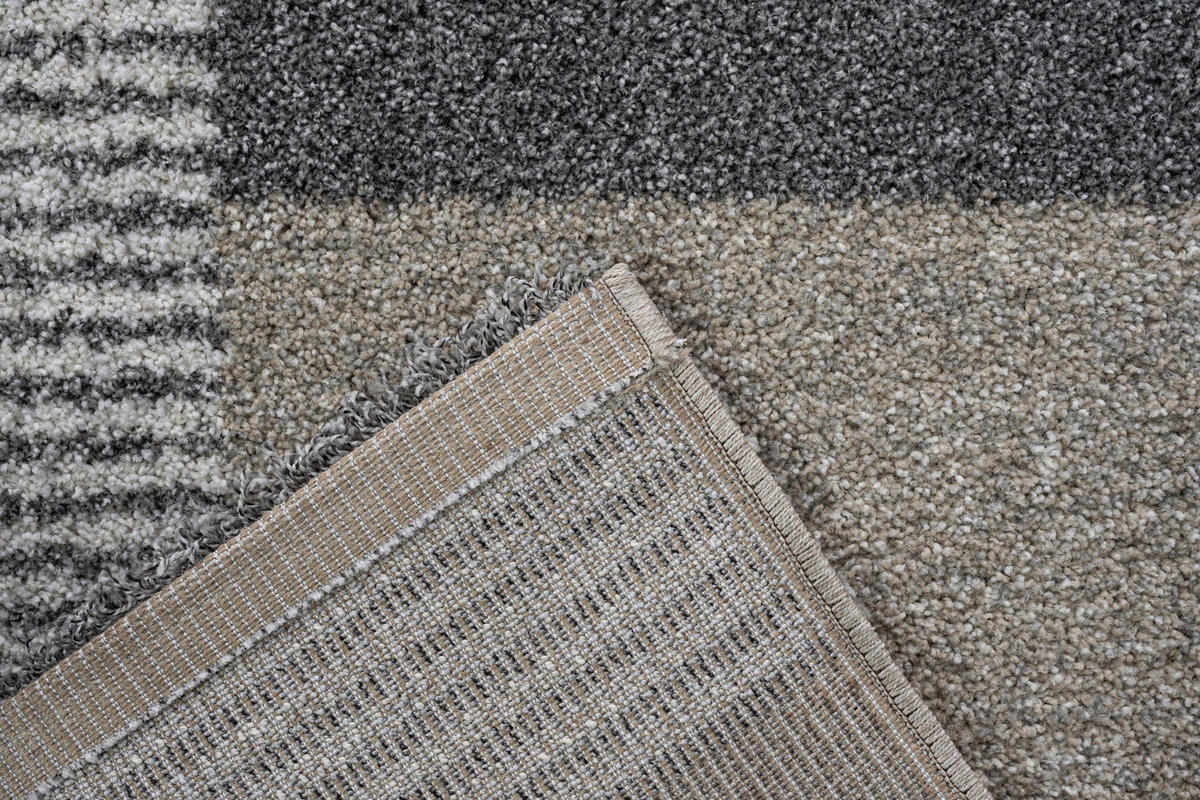 WEBTEPPICH 200/290 cm Mehari Creme, Grau, Dunkelgrau  - Dunkelgrau/Creme, KONVENTIONELL, Kunststoff/Textil (200/290cm) - Novel