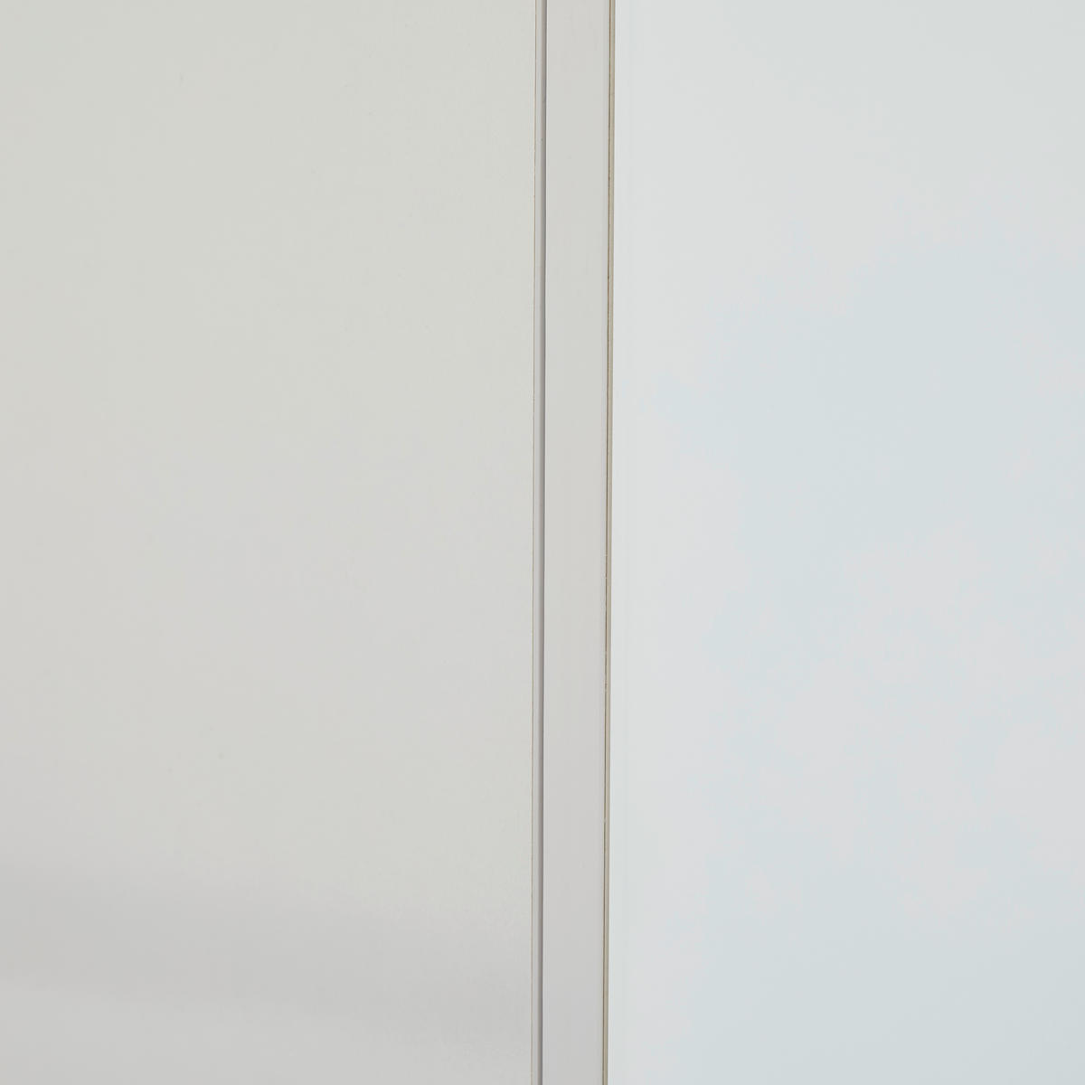 MEHRZWECKSCHRANK 91/196/40,5 cm  in Weiß  - Weiß Hochglanz/Alufarben, Design, Glas/Holzwerkstoff (91/196/40,5cm) - Voleo