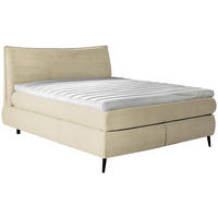 BOXSPRINGBETT 160/200 cm  in Beige  - Beige/Schwarz, Trend, Holz/Textil (160/200cm) - Esposa