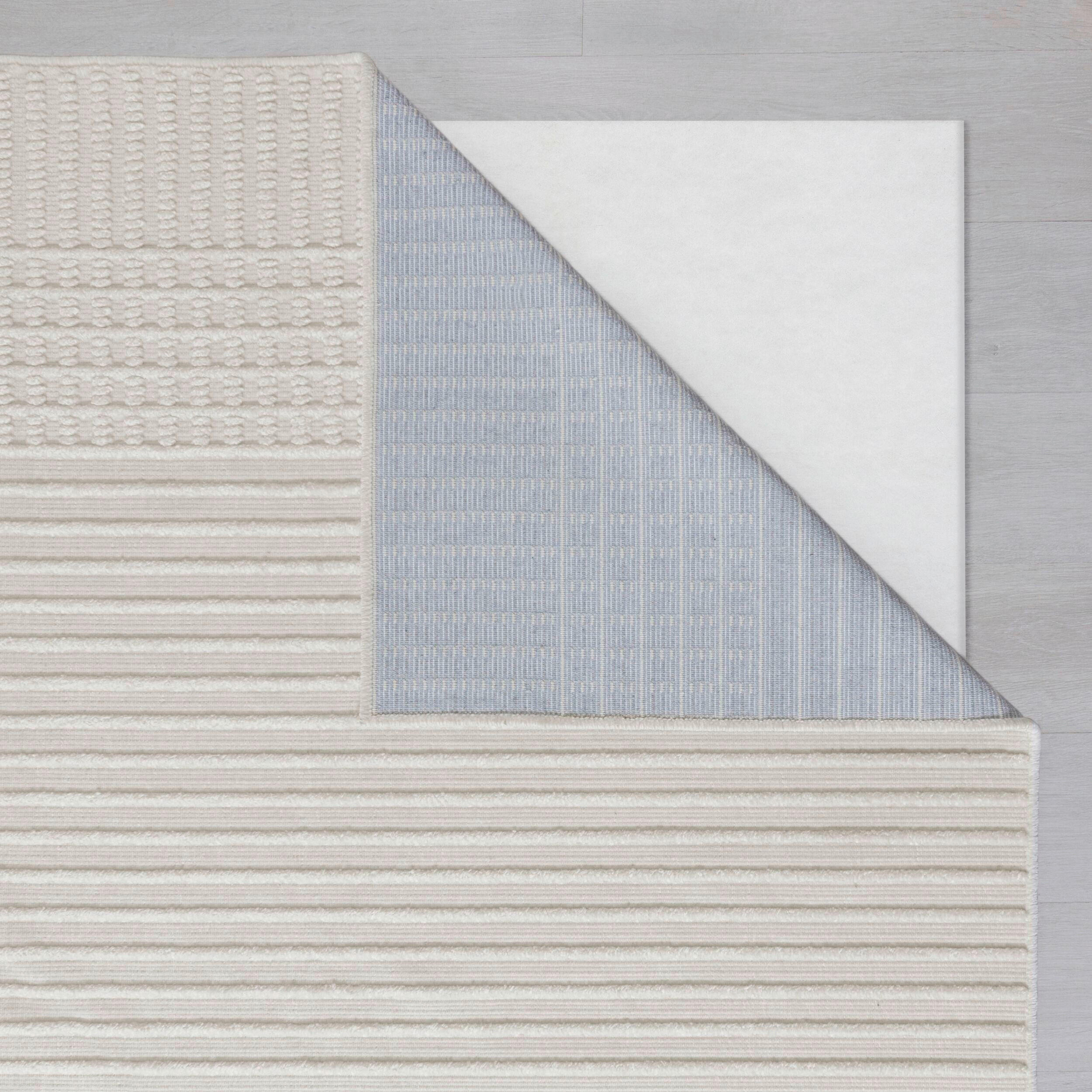 Thumbnail - Xora Webteppich Verve, Creme, Textil, Streifen, rechteckig, 80x160 cm, für Fußbodenheizung geeignet, in verschiedenen Gr...