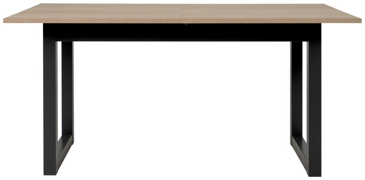 ESSTISCH Holzwerkstoff 160/90/75 cm  - Anthrazit/Sonoma Eiche, Natur, Holzwerkstoff (160/90/75cm) - MID.YOU