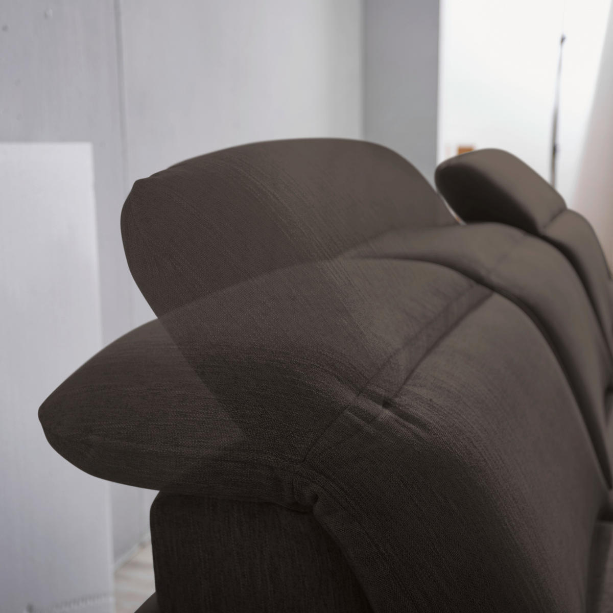 HÖRNSOFFA i vävt tyg brun  - brun/svart, Design, metall/textil (289/180cm) - MID.YOU