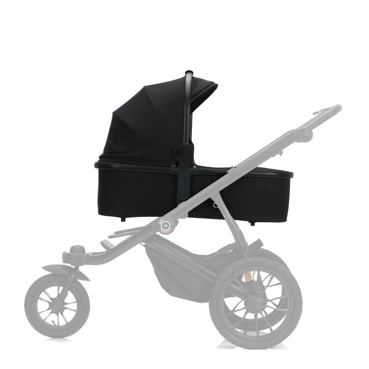 LIGGDEL  - svart, Basics, metall/textil (82/62/39,5cm) - Jimmylee