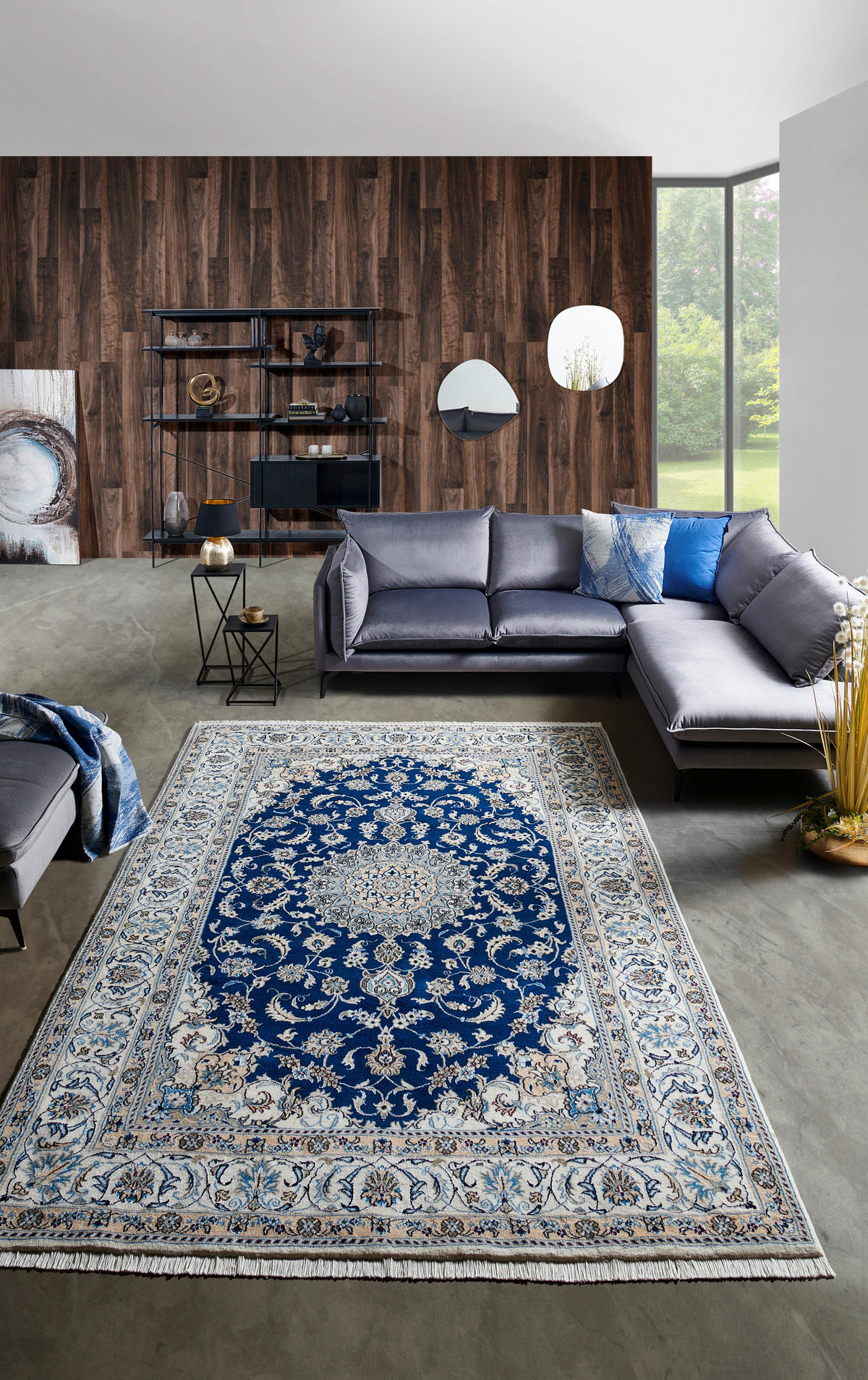 ORIENTÁLNÍ KOBEREC, 70/140 cm modrá - modrá, Konvenční, textil (70/140cm) - Cazaris