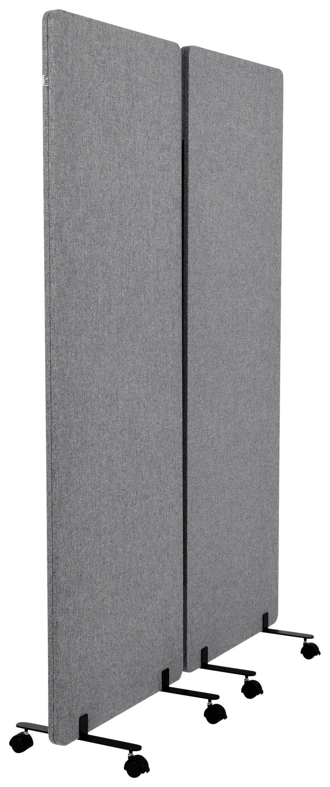 MELLANVÄGG  i metall, plast, textil  mörkgrå  - mörkgrå, Basics, metall/textil (60/177/35cm) - MID.YOU
