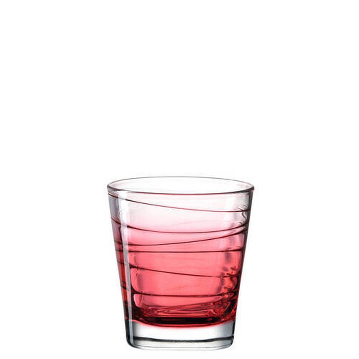 WHISKY-GLÄSERSET 250,00 ml 6-teilig  - Rot, Design, Glas (8,30/9,00/8,30cm) - Leonardo