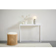 KONSOLENTISCH Weiß  - Weiß, LIFESTYLE, Glas/Holzwerkstoff (90/25/74cm) - Xora