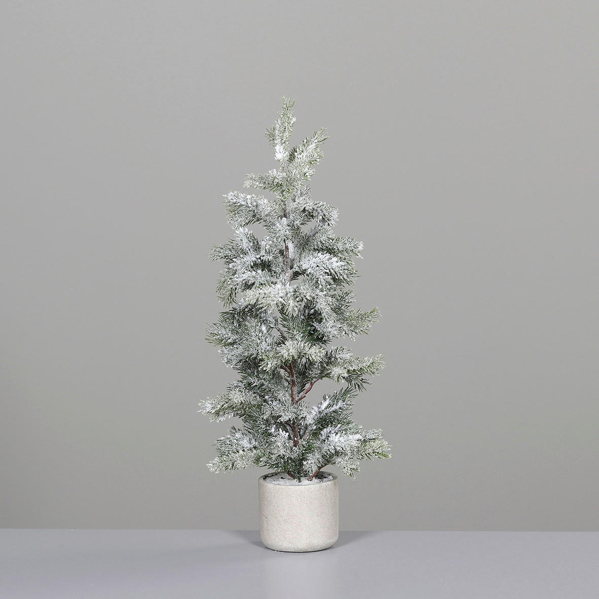KUNSTPFLANZE  - Weiß, Basics, Keramik/Kunststoff (60cm) - X-Mas