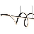 LED-HÄNGELEUCHTE 101/25/150 cm  - Schwarz, Design, Kunststoff/Metall (101/25/150cm) - Novel