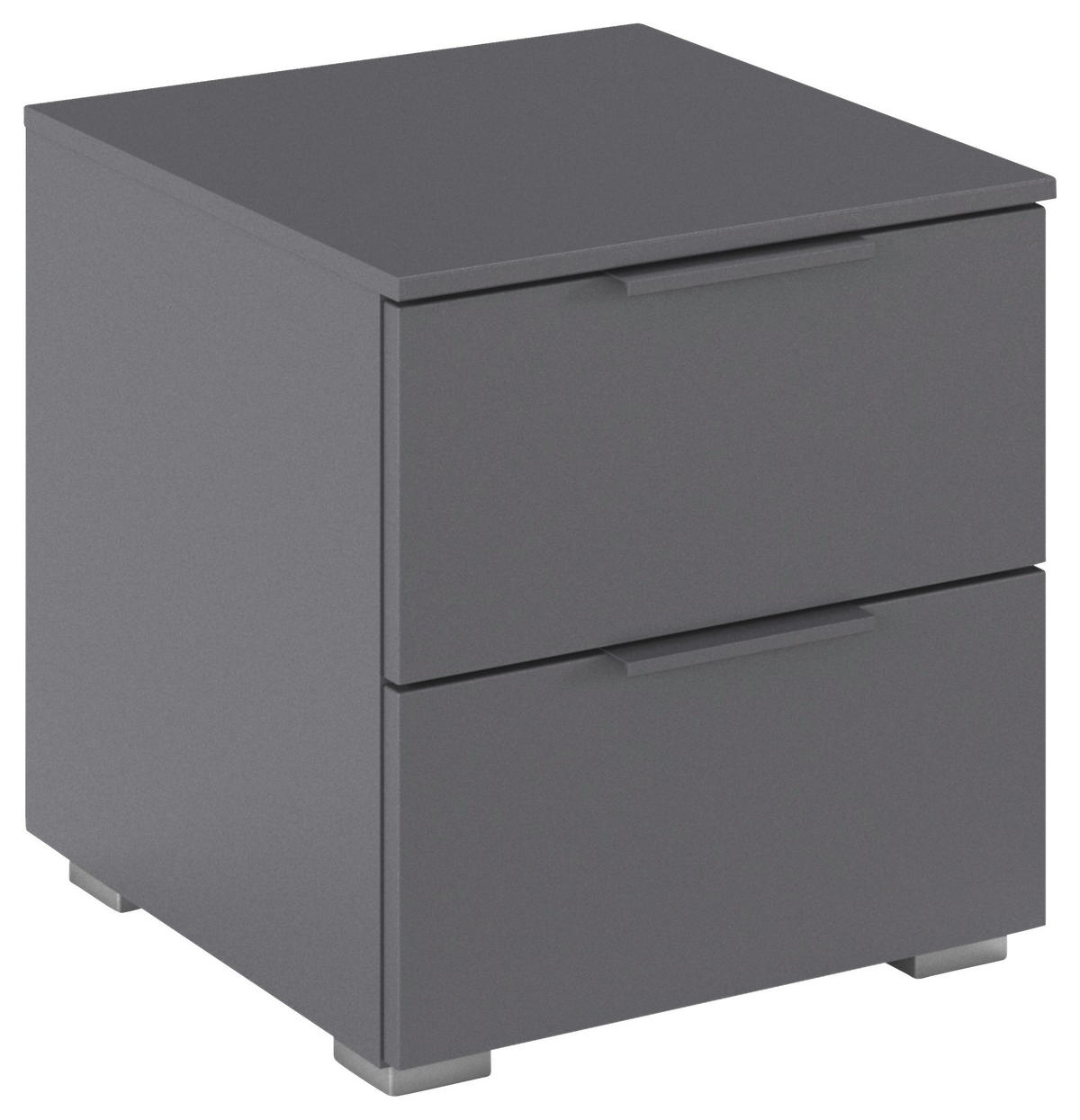 NACHTSCHRANK 40/42/42 cm  - Alufarben/Grau, MODERN, Holzwerkstoff (40/42/42cm) - Rauch Möbel