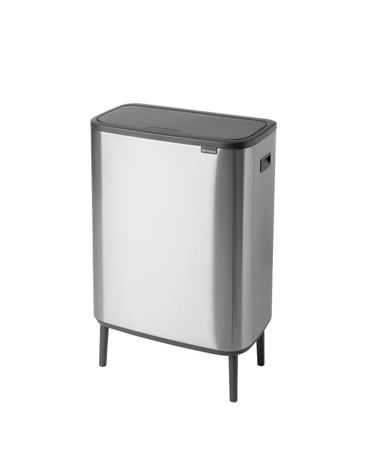 KOŠ ZA OTPAD  60 l   - siva/srebrne boje, Basics, plastika (54.5/81.5/31.2cm) - Brabantia
