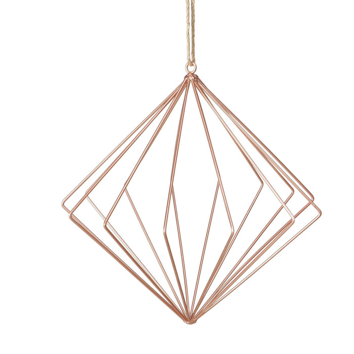 DEKOHÄNGER  - Roségold, Design, Metall (26,5/28cm)