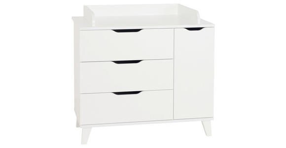 WICKELKOMMODE Michi - Weiß, Trend, Holz/Holzwerkstoff (109,0/94,0/52,4/71,6cm) - My Baby Lou