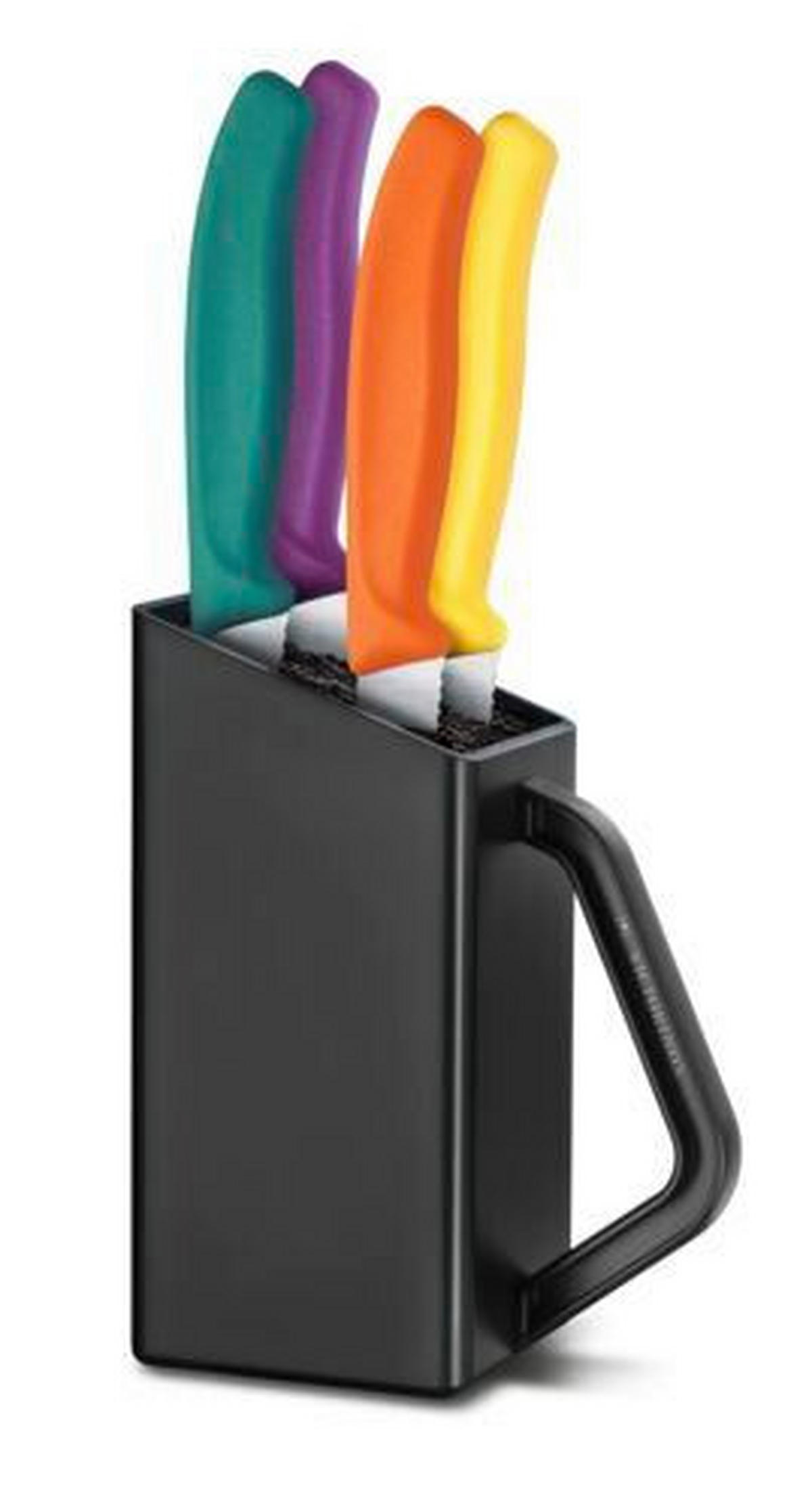 MESSERBLOCK 4-teilig  - Multicolor, Basics, Kunststoff - Victorinox