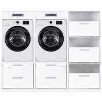 HAUSWIRTSCHAFTSRAUM  in Weiß  - Weiß, MODERN, Holzwerkstoff (201/164/68cm) - home24