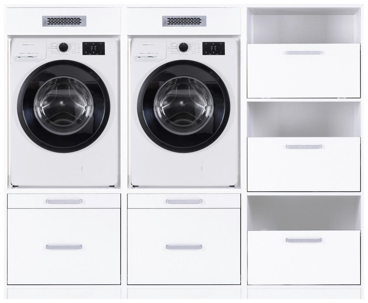 HAUSWIRTSCHAFTSRAUM  in Weiß  - Weiß, MODERN, Holzwerkstoff (201/164/68cm) - home24