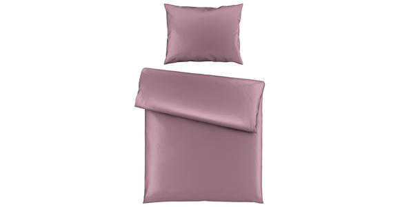 BETTWÄSCHE TANJA Satin 140/200 cm - Mauve, Basics, Textil (140/200cm) - Novel
