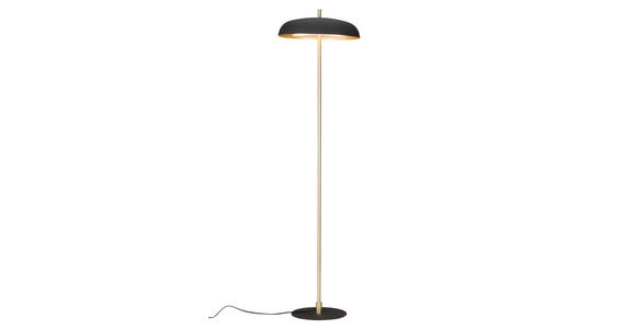 STEHLEUCHTE 38/142 cm - Goldfarben/Schwarz, KONVENTIONELL, Metall (38/142cm) - Novel