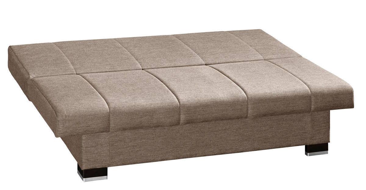 SCHLAFSOFA in Textil Beige  - Wengefarben/Beige, Konventionell, Holz/Textil (200/80/94cm) - Novel
