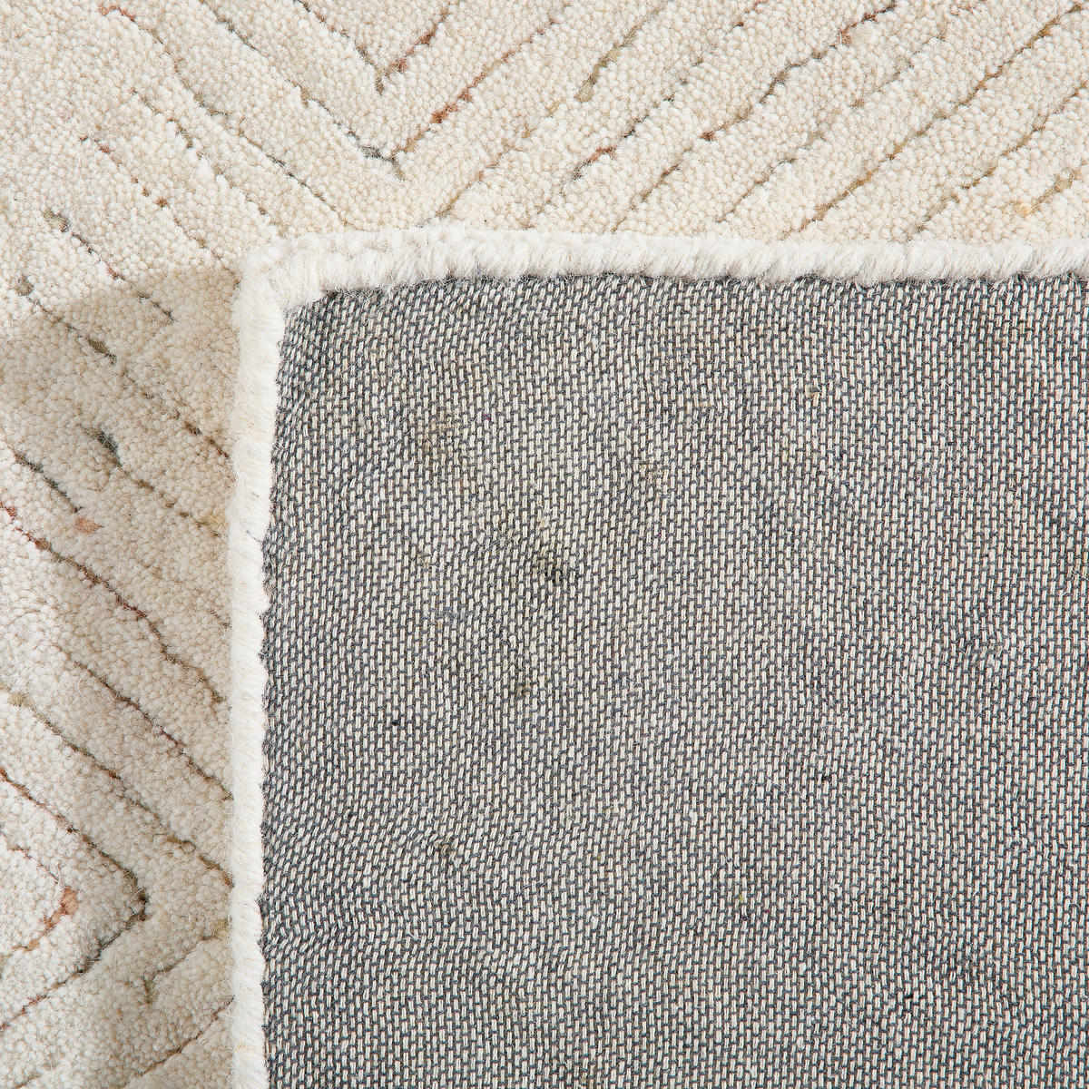 WOLLTEPPICH Wohnzimmer 160/230 cm RHOMBUS Multicolor, Weiß rechteckig  - Multicolor/Weiß, Basics, Textil (160/230cm) - Linea Natura
