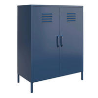 HIGHBOARD Bradford  in 79/100/39 cm  - Blau, Design, Metall (79/100/39cm) - MID.YOU