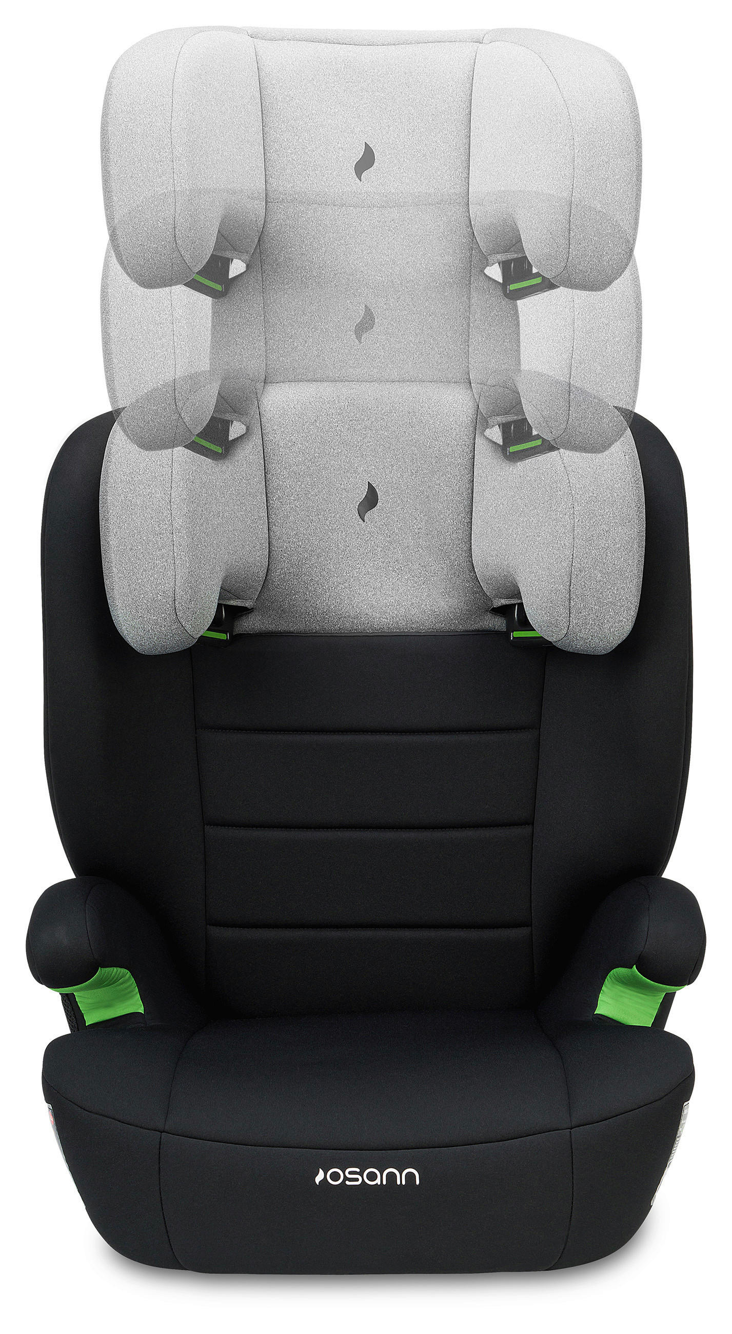 KINDERAUTOSITZ MUSCA ECE R 129 i-SIZE  - Hellgrau/Schwarz, Basics, Kunststoff/Textil (44/55/43cm) - Osann