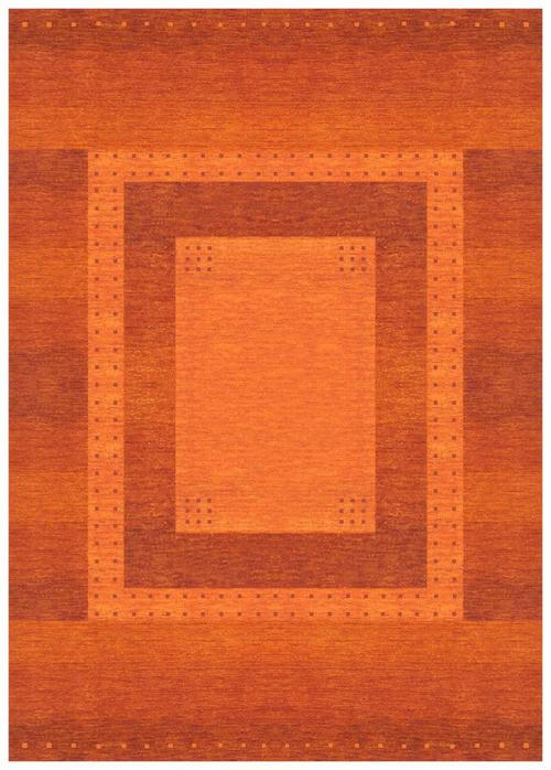 Wollteppich 130/190 cm Terracotta  - Terracotta, KONVENTIONELL, Textil (130/190cm) - Cazaris