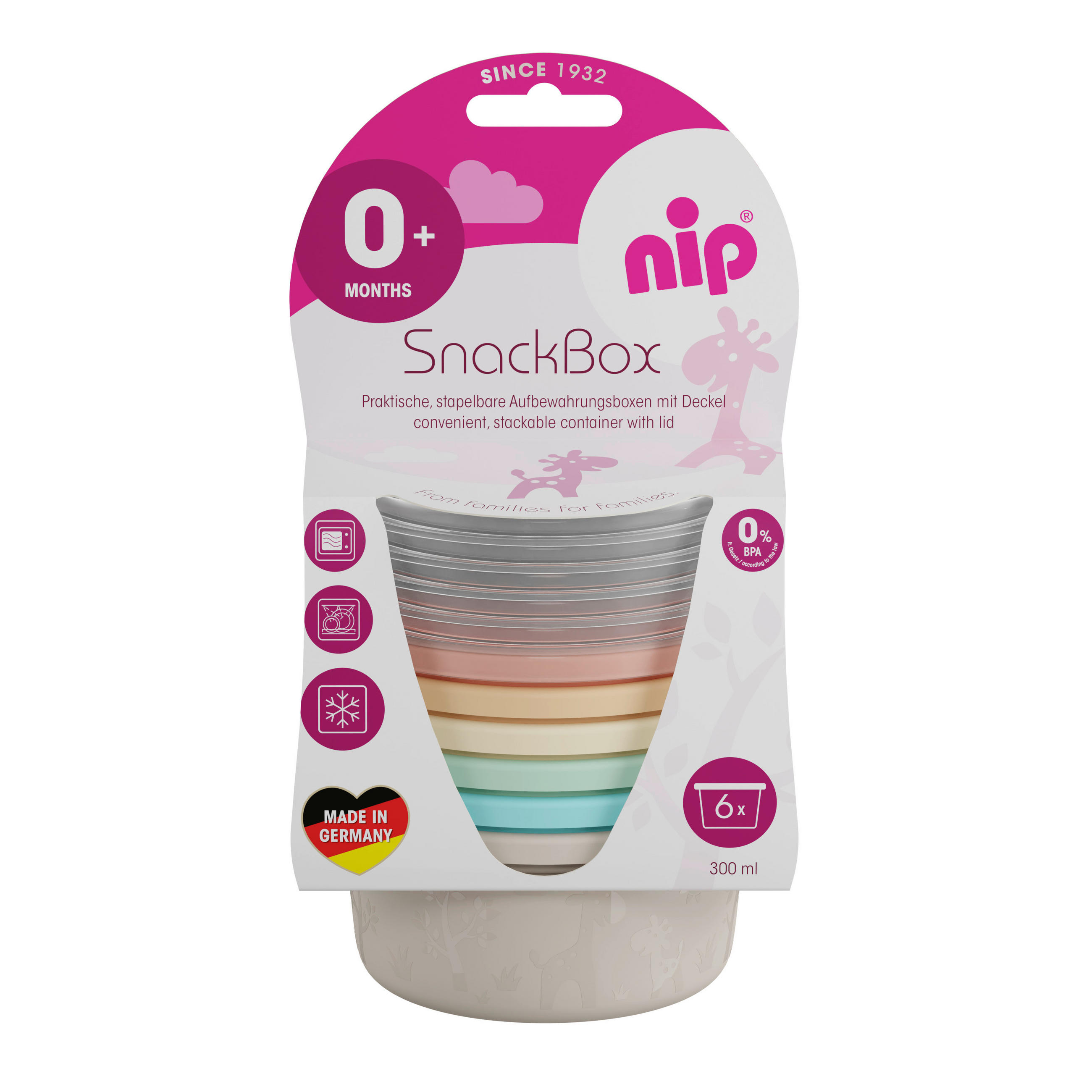 DETSKÁ MISKA - viacfarebná, Basics, plast (12,5/21/11,5cm)