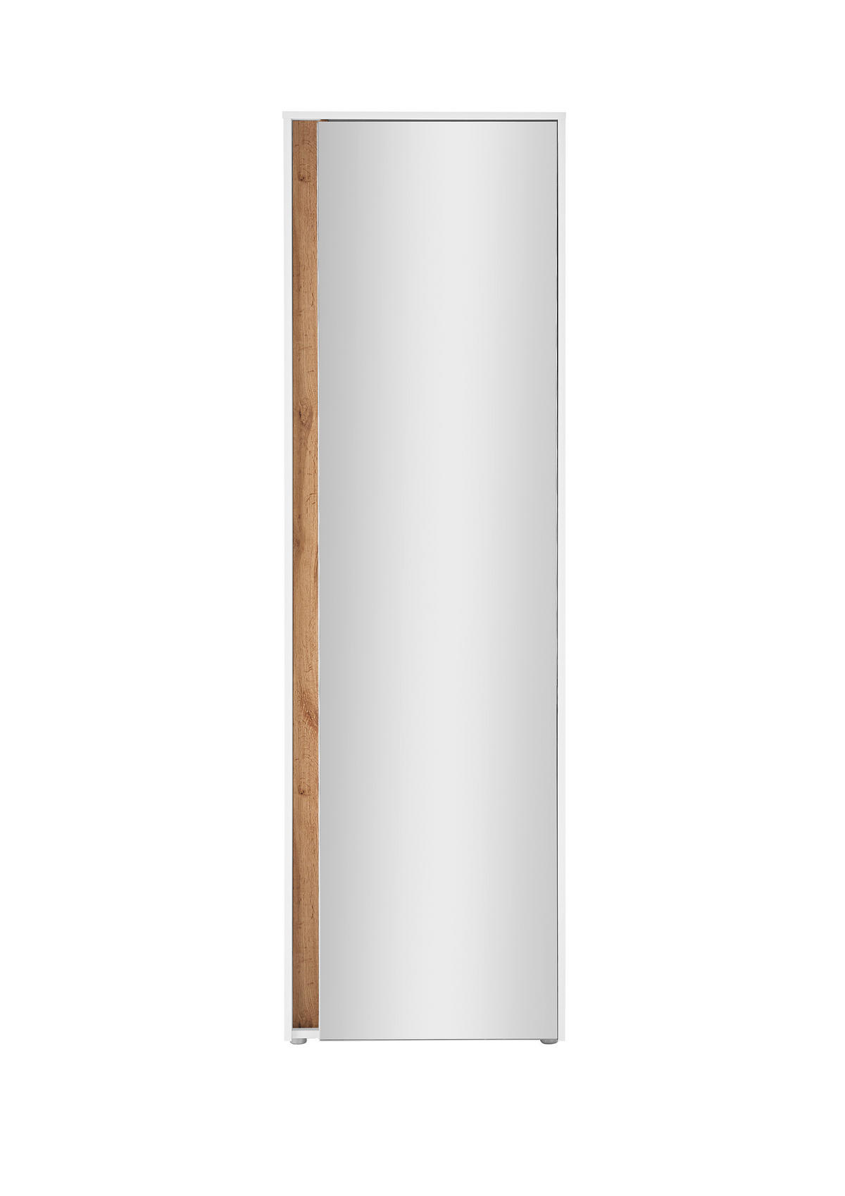 GARDEROBENSCHRANK  in 60/200/40 cm  - Eiche Wotan/Schwarz, Design, Glas/Holzwerkstoff (60/200/40cm) - Modante