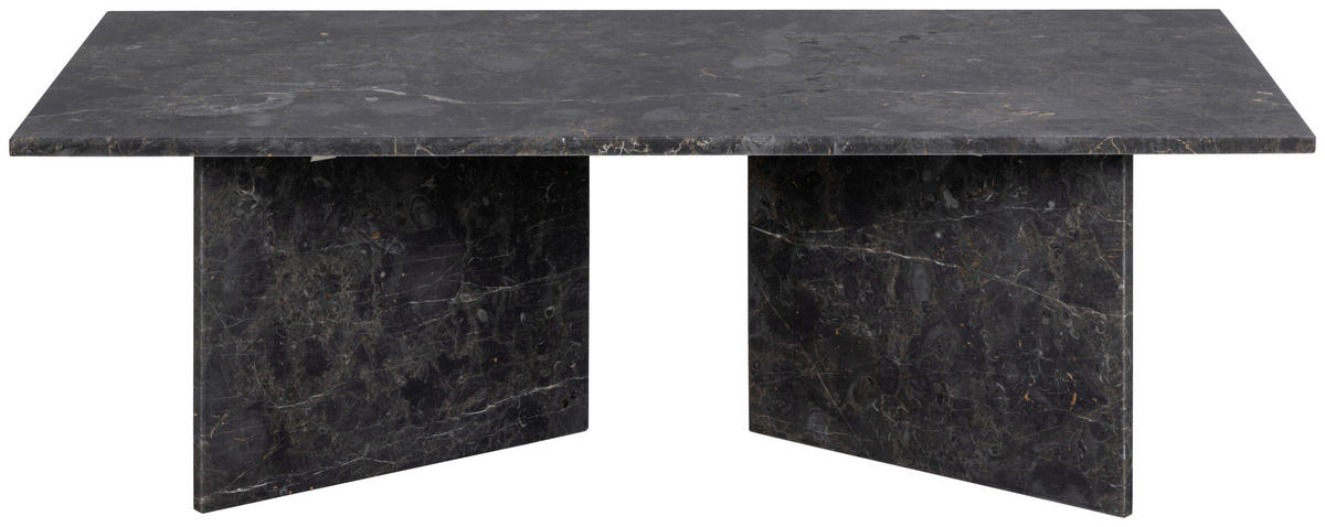 COUCHTISCH in Stein 140/70/42 cm  - Schwarz/Braun, Design, Stein (140/70/42cm) - Livetastic