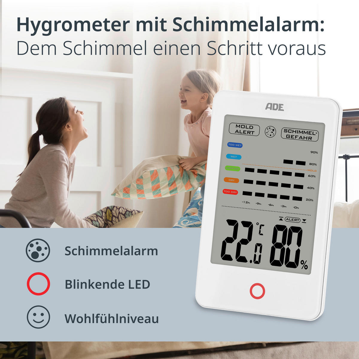 FUNKWETTERSTATION Weiß  - Weiß, Basics, Kunststoff (13,7/8,2/2,2cm)