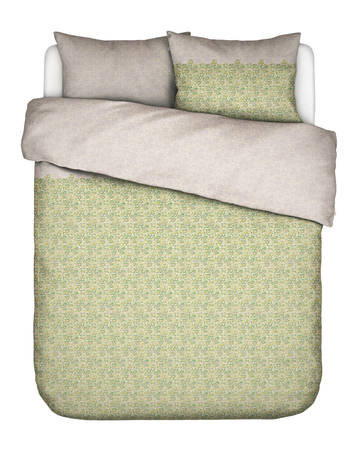 POSTEĽNÁ BIELIZEŇ, satén, zelená, 140/200 cm - zelená, Basics, textil (140/200cm) - Essenza
