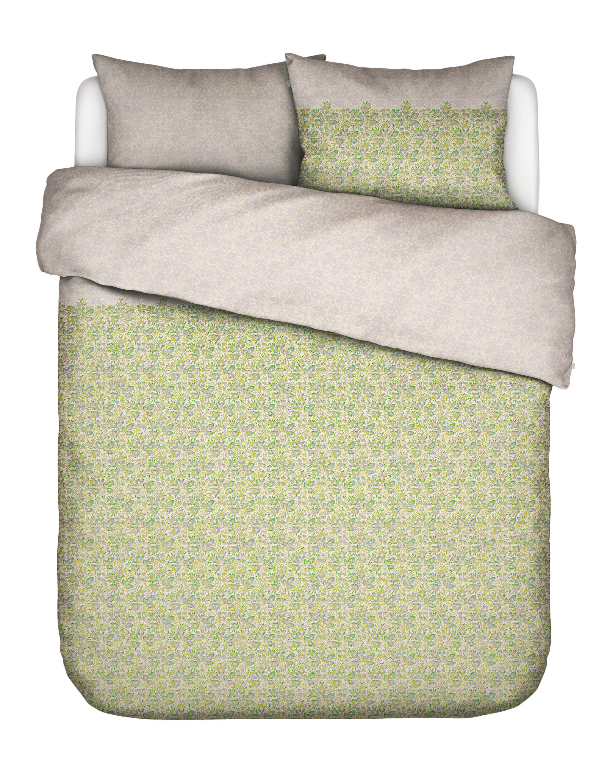 Essenza POSTEĽNÁ BIELIZEŇ, satén, zelená, 140/200 cm