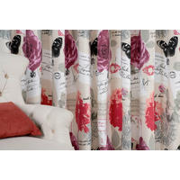 DRAPERIE CONFECȚIONATĂ semitransparent  - roșu, Basics, textil (210/245cm)