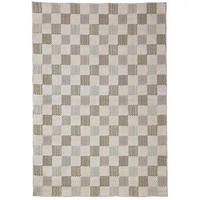 FLACHWEBETEPPICH  Wohnzimmer 155/230 cm Muted Checkerboard Pastellgrün rechteckig  - Pastellgrün, Basics, Kunststoff/Textil (155/230cm) - Flair Rugs
